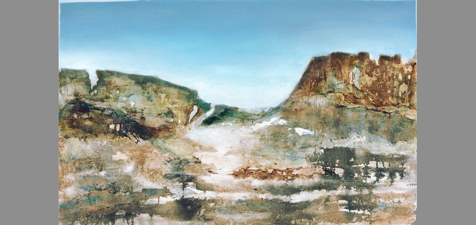 ESPACE - Acrylique technique mixte - 80 X 120